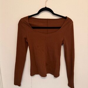 Elegant Brown Women's Top